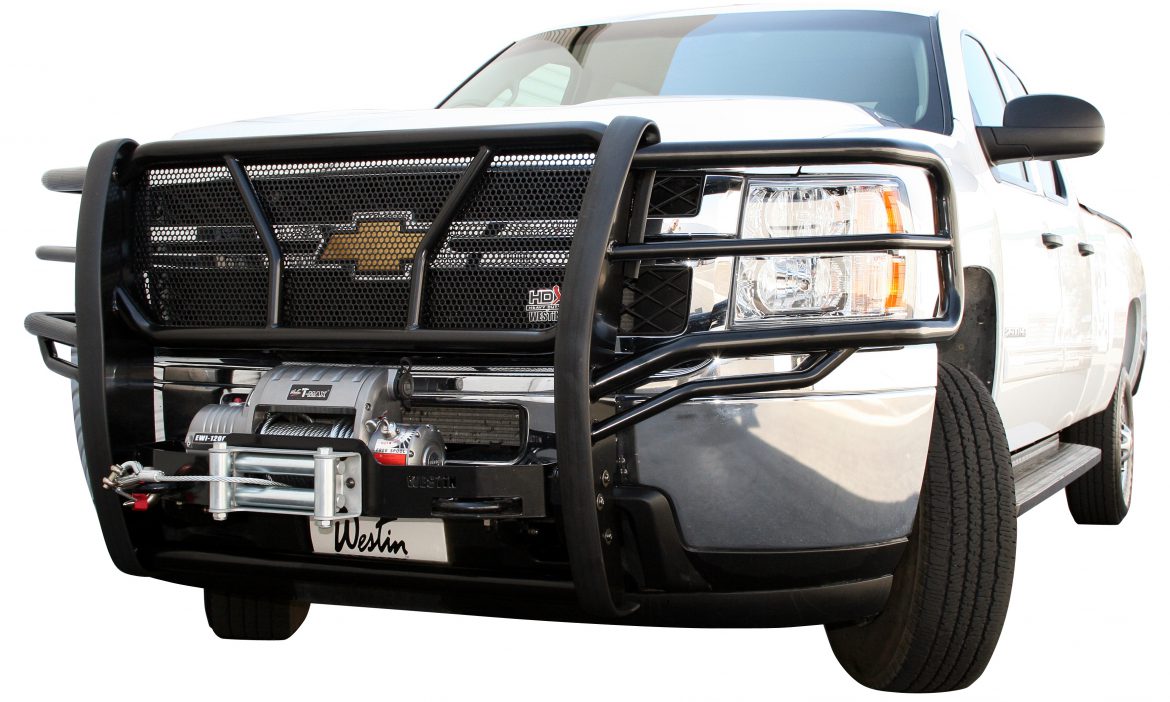 Westin HDX Winch Mount Grille Guard | Mobile Living | Truck and SUV ...